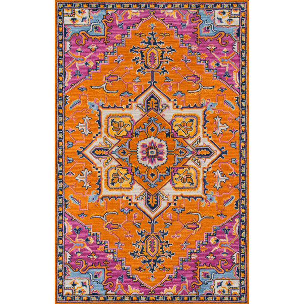 World Menagerie Lancaster Oriental Handmade Tufted Wool Area Rug
